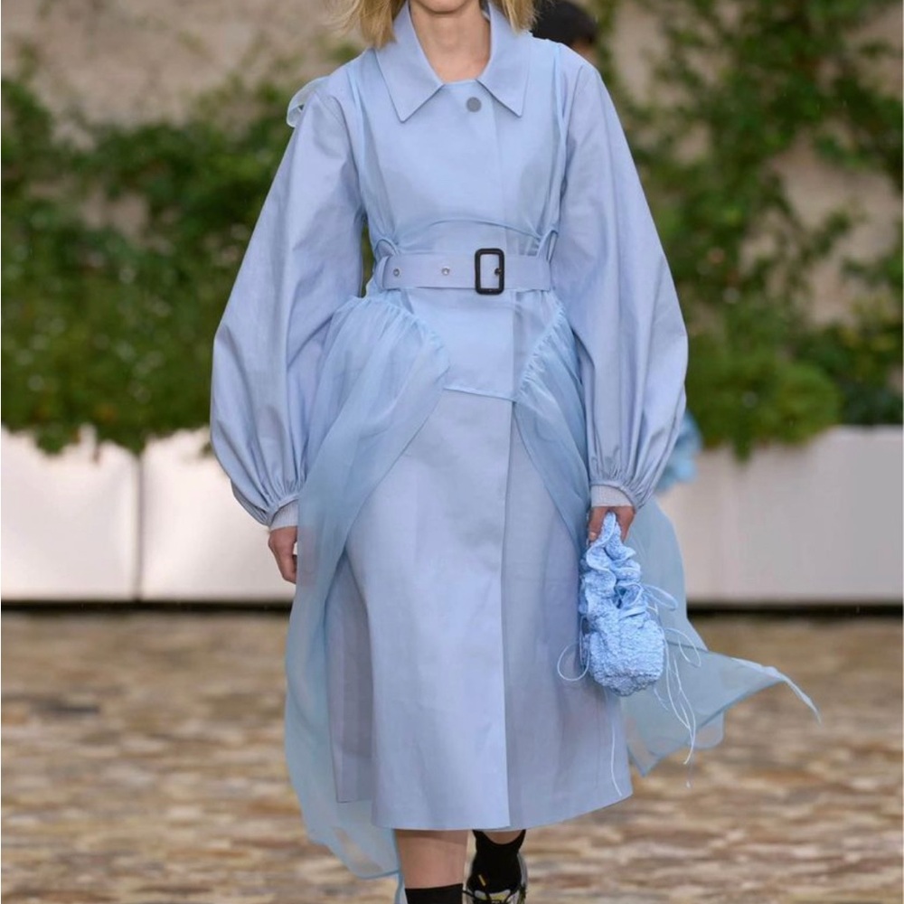 Cecilie Bahnsen x Mackintosh Blue Helen Coat